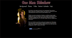 Desktop Screenshot of onemansideshow.com