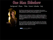 Tablet Screenshot of onemansideshow.com